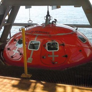 28 man lifeboat capsule