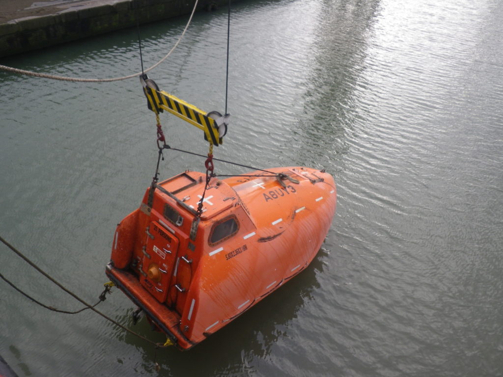 cruise lifeboat testing