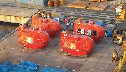 lifeboat deck cradles