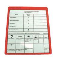 SOLAS II Rescue Signal Table UK