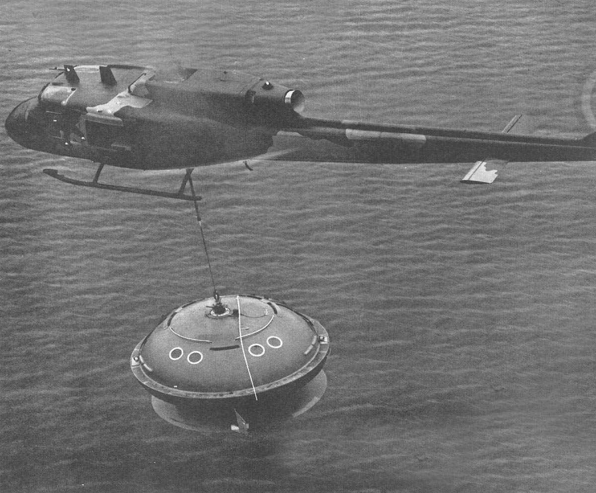 The original Brucker Single Fall Lifeboat Capsule